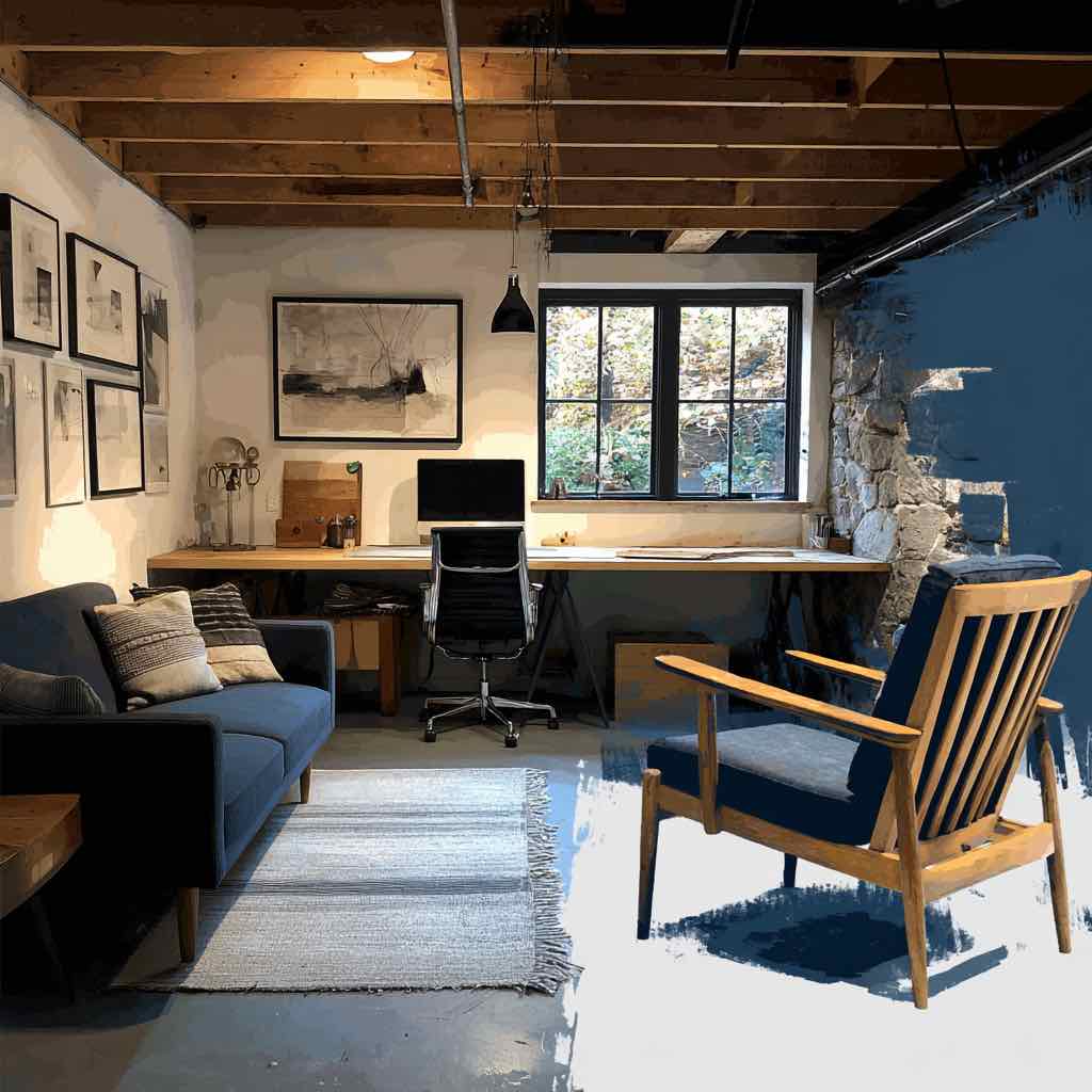 Garage converted into a room in Manchester